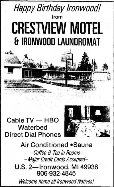 Crestview Motel - June 20 1985 Ad